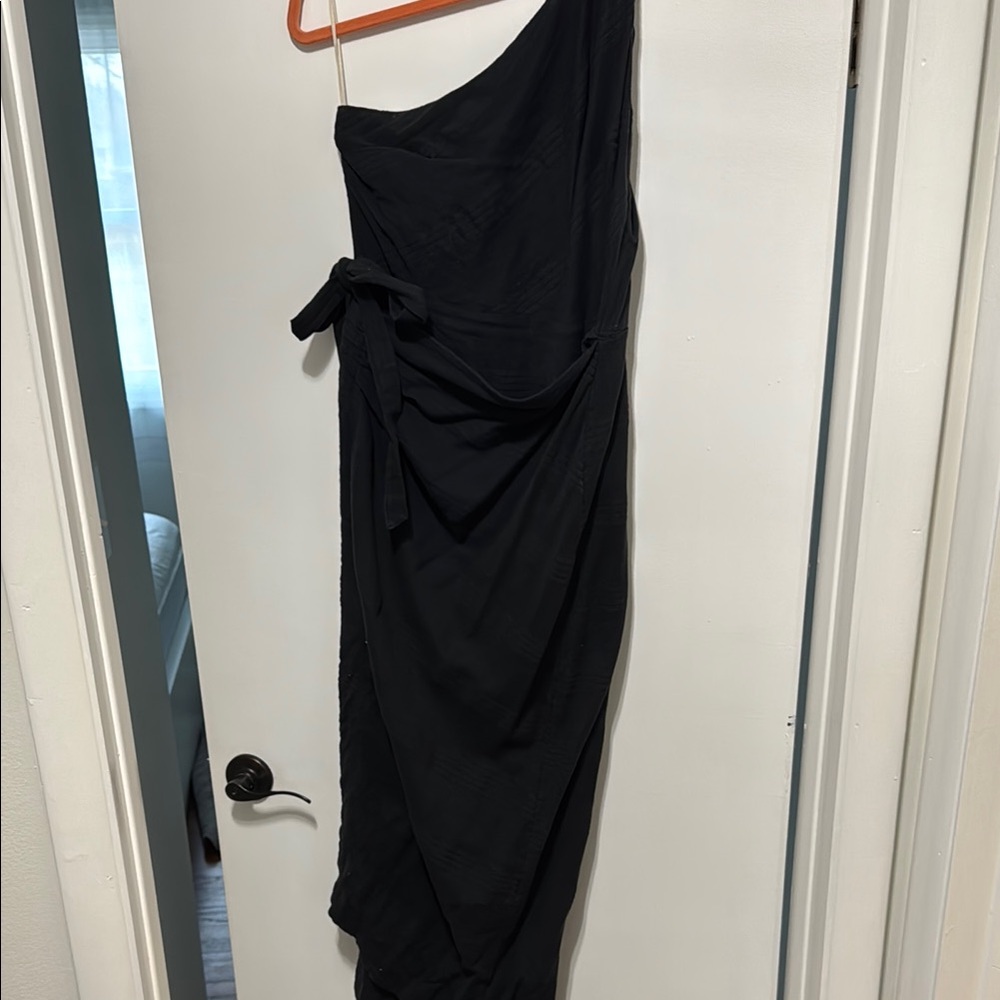 Free People Black One-Shoulder Dress